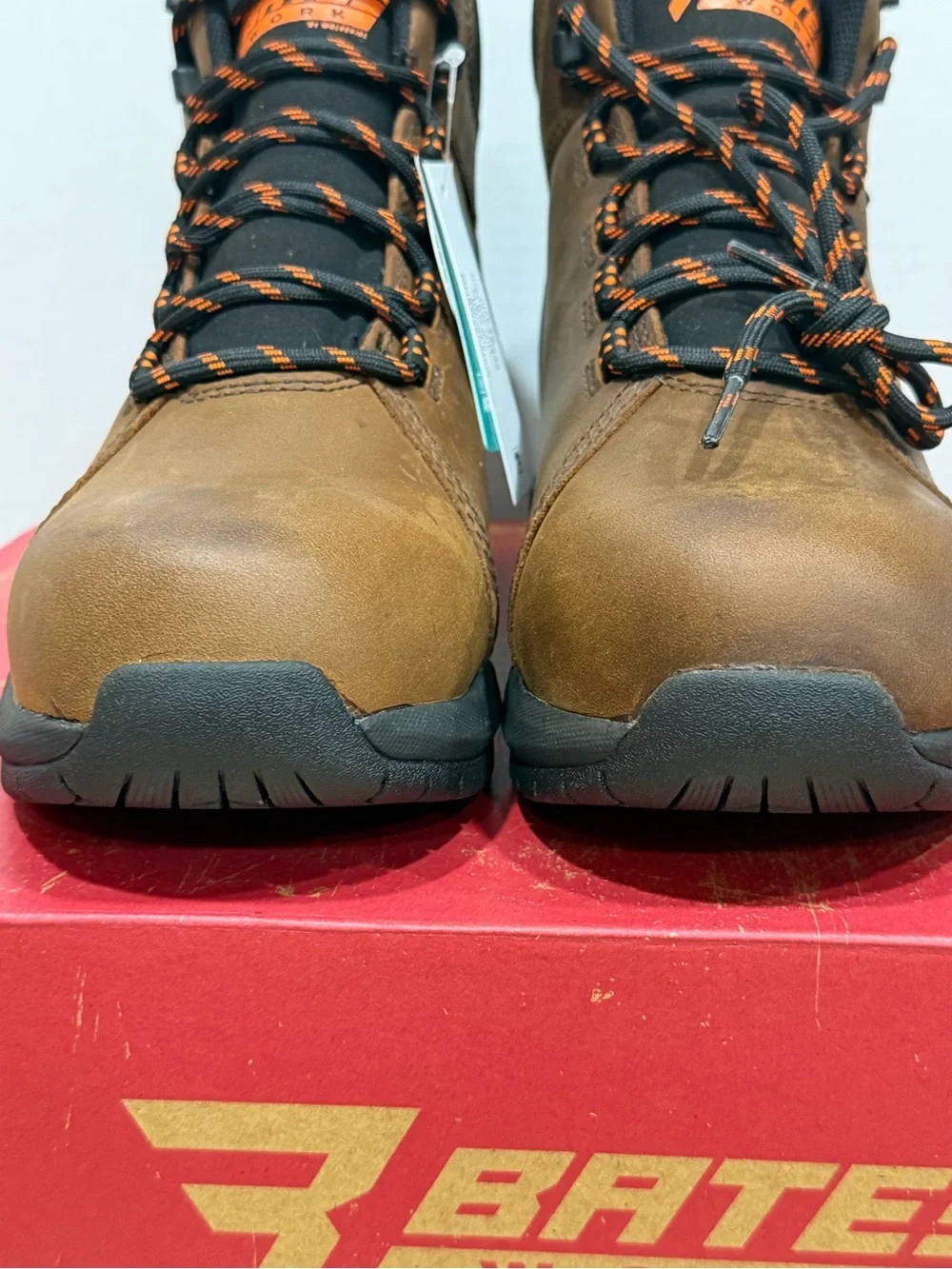 NWT Bates Work Mill Waterproof Composite Toe Leather Work Boots Men’s 7.5 Brown
